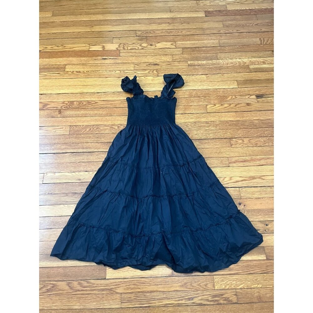 Hill House Home The Nap Dress Black Women's Size Small Sleeveless